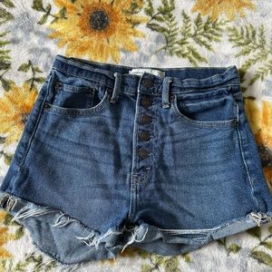 Abercrombie and Fitch High Rise Short Jean Shorts Size 25/0